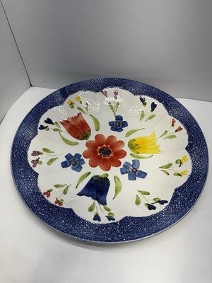 Sole DI Toscana Handpainted Made in Italy 18.5'' Ceramic Platter Bowl