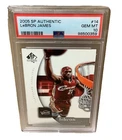 PSA Graded 10 GEM MT-2005 Upper Deck SP Authentic #14 LeBron James Trading Card