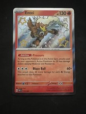 Entei - 112/091 - Pokemon Paldean Fates Shiny Rare Card NM on eBay