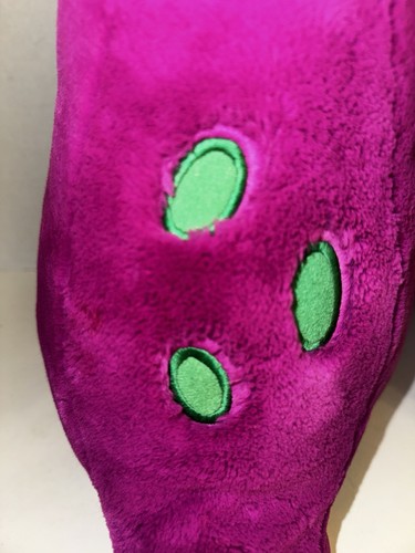 Vintage Barney The Dinosaur Large 20” Stuffed Plush Golden Bear co Lyons Group - Picture 7 of 14