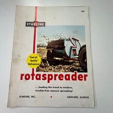 Starline Inc. Rotaspreader Harvard IL Vintage Farming Leaflet SM39