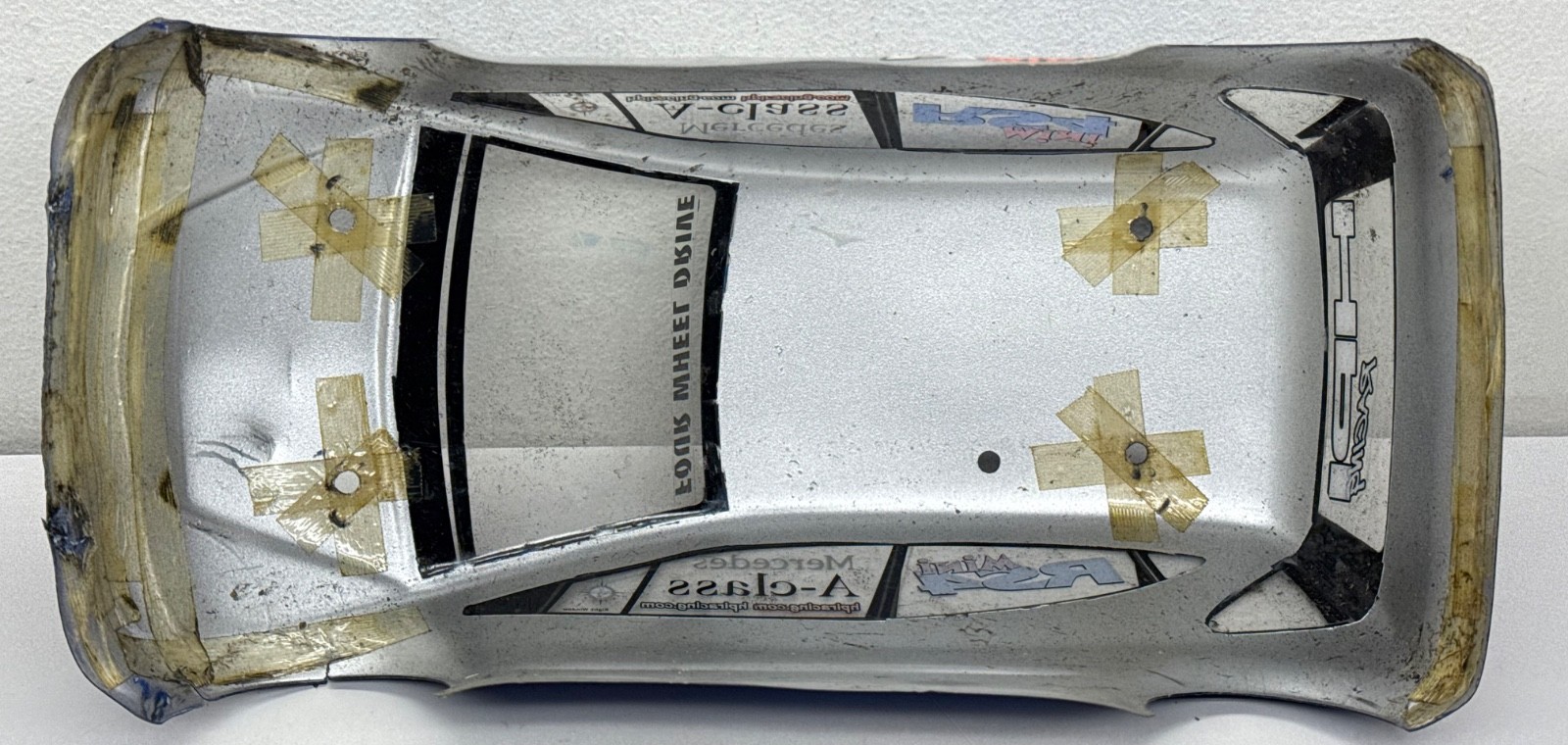 Vintage 90’s HPI Racing Brushed RC Car Rebel Tekin Speed Mercedes RS4 Mini READ