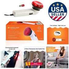 Handheld Red Light Therapy Wand: Infrared Pain Relief Lamp with Replacement Bulb