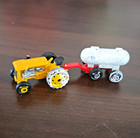 Diecast Farm Tractor  Anhydrous Tank Trailer Yellow Red White Advertising