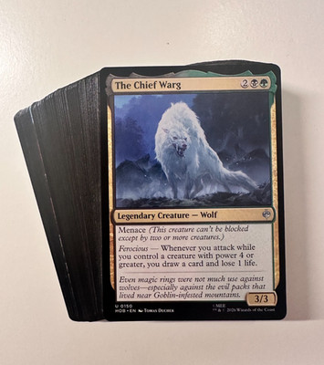 MTG Magic The Gathering: Hobbit Golgari - The Chief Warg - EDH/Commander  Deck