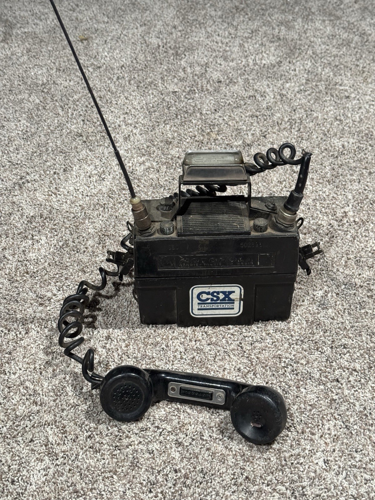 Vintage Motorola Handie-talkie Fm Radio phone Seaboard Systems/CSX ...