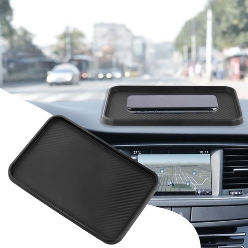 1x Car Vehicle Front Dashboard Non-Slip Black Storage Catcher Pad Mat 200x128mm - Picture 6 of 24