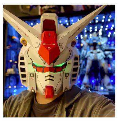 RX-78-02 Gundam Helmet 1:1 LED Cosplay Mask Touch Control | eBay