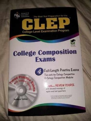CLEP College Composition & - Paperback, by Smith Rachelle; Marulllo - Good