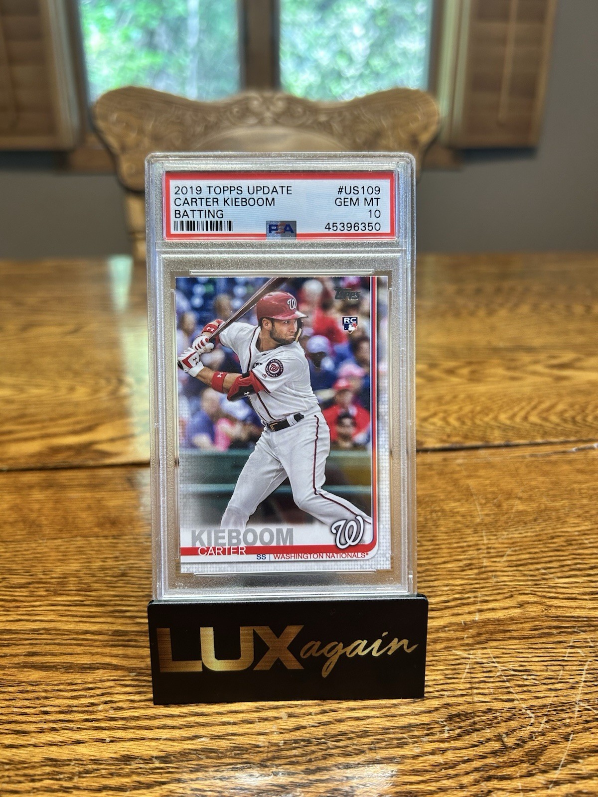 Carter Kieboom 2019 Topps Update Batting RC PSA 10 MLB Nationals