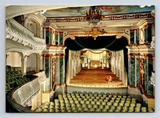 Rococo Theatre Schlosstheater Schwetzingen Germany Continental Postcard