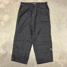 VTG '90s Kikwear Basic Technologies Nylon Rave Track Parachute Pants 38W Baggy