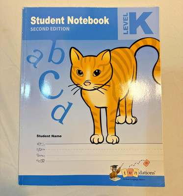 Like New Wilson Fundations Level K Student Notebook 2nd Ed Kindergarten Phonics