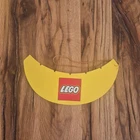 LEGO Yellow Cardboard Sun Visor with Lego Logo Promo Rare 90s New