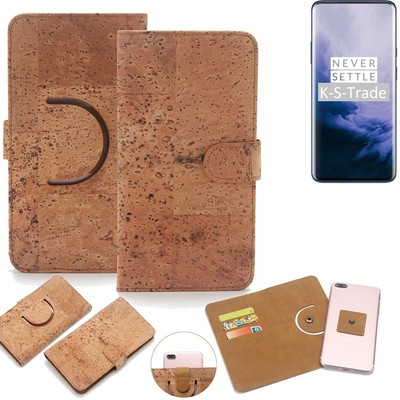 Schutz-Hülle für OnePlus 7T Pro McLaren Edition Wallet-Case aus Kork Schutzhü