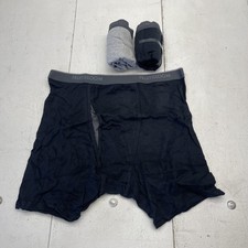 Fruit Of The Loom Boxer Briefs Mens 2XL Black Gray 3 Pack Coolzone Fly