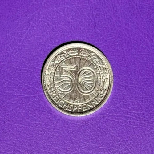 1936 Germany 50 Reichspfennig — photo from the most recent tracked eBay sale