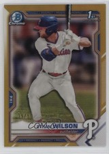 2021 Bowman Draft Chrome Gold Refractor 39/50 Ethan Wilson #BDC-140 0b5f