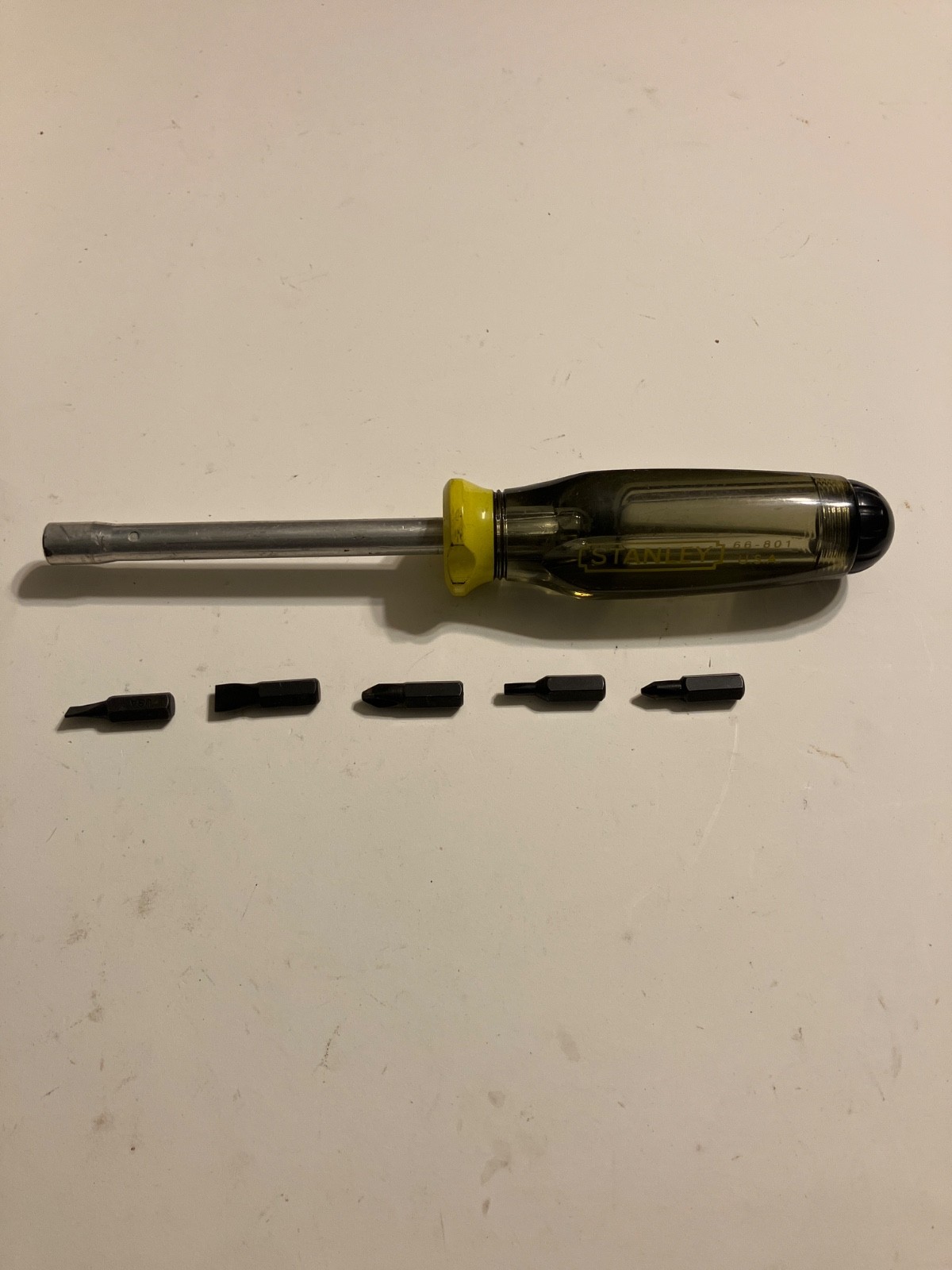 Vintage Stanley Workmaster 66-801 Magnetic Bit Screwdriver - 5 Bits ...
