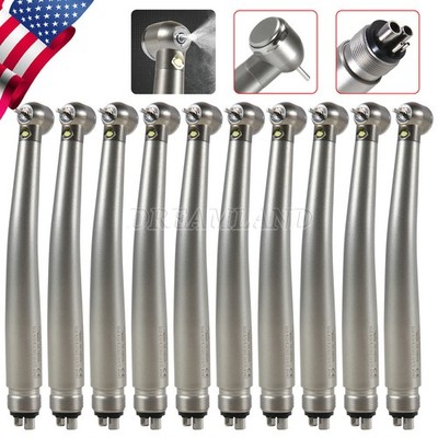 10X Dental Fiber Optic LED E-generator High Speed Handpiece 4Hole for NSK Style