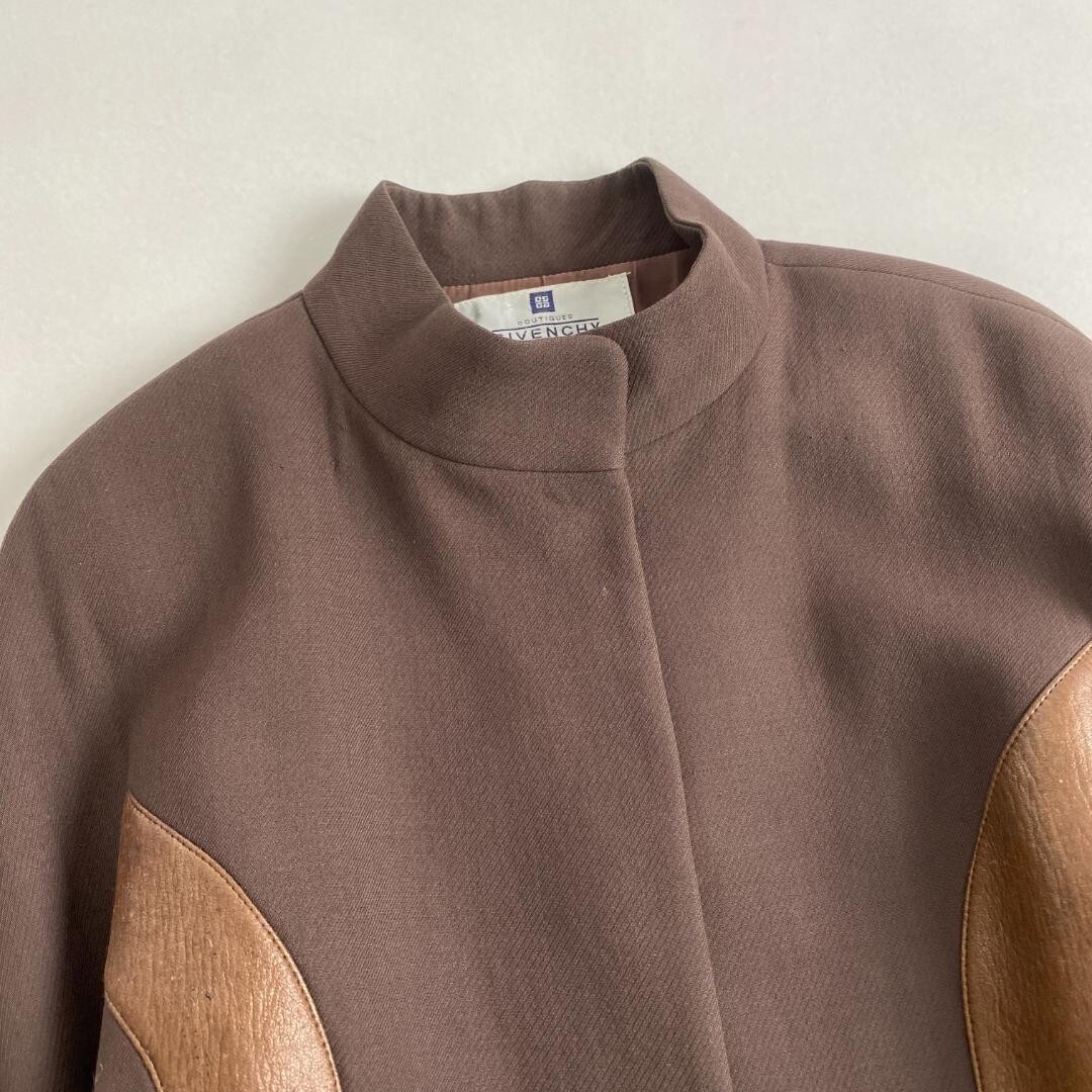 w2154 Givenchy Collarless Jacket Wool GIVENCHY Br… - image 3