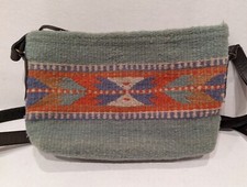 Woven Mexican Crossbody Handbag Wool