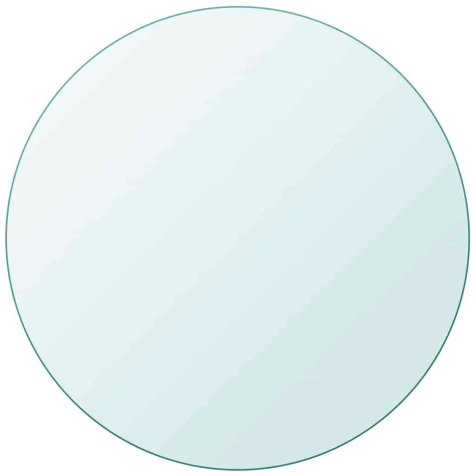 vidaXL 24362723.6 inch Table Top Tempered Glass