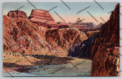 Vintage Postcard The Zoroaster and Colorado River Grand Canyon Arizona - unused
