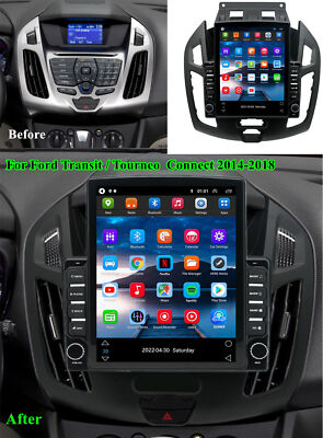 #ad 9.7quot; Android 13 Stereo Radio GPS Wifi Carplay For Ford Transit Connect 2014 2018 $201.05