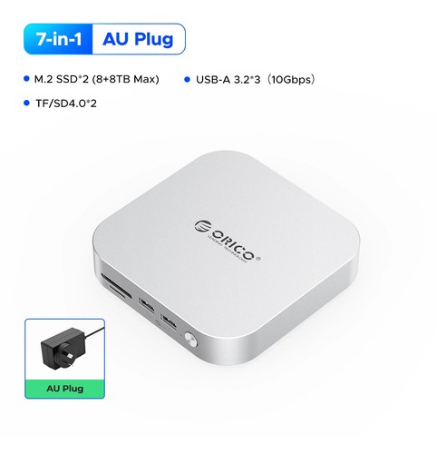 ORICO MiniLink 40Gbps M.2 SSD Enclosure Docking Station Multi-Interface - Bild 8 von 14