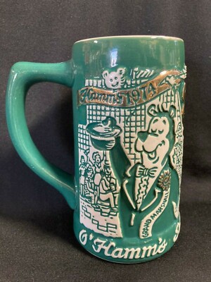 1974 Hamm's St Patrick's Day ''O'Hamms Salutes The Irish'' Stein Mug