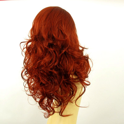 Perruque Femme Courte Bouclée Rouge Cuivré Intense - Valentia 350, Synthétique, Avec étiquettes