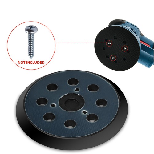 5 inch Hook and Loop Orbital Sander Pad 3-Screw for Makita Porter Cable - Imagen 10 de 10