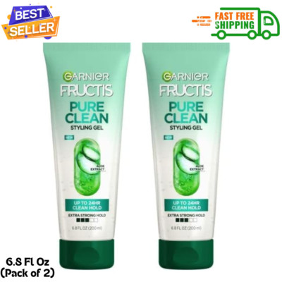 Garnier Fructis Style Pure Clean Styling Gel, 6.8 oz -2pk ...