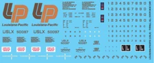 N Scale - Louisiana Pacific All Door Box Car Decals​