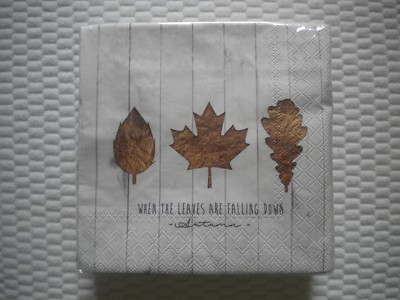 40 Ambiente Studio Paper LUNCHEON Napkins AUTUMN LEAVES Netherlands FSC 