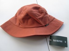 Tentree K Bucket Hat Kids One Size Baked Clay red-orange Organic Cotton Youth