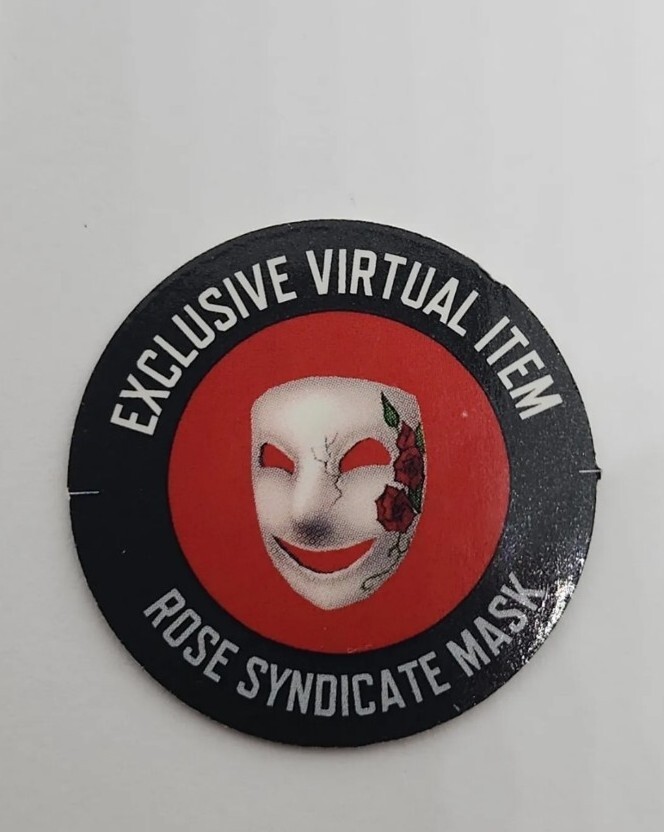 Roblox Series 9 Break In Crony ROSE SYNDICATE MASK VIRTUAL ITEM