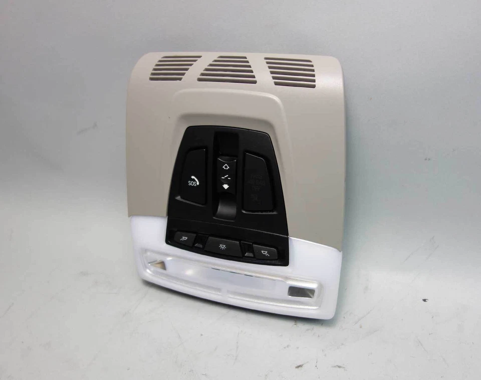 BMW F30 2012-2017 serie 3 serie 2 techo delantero mapa luz interruptor unidad gris OEM Foto 2 de 4