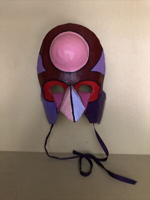 Vintage Paper Mache Carnival Mask Signed By Artist William J Breitenbach