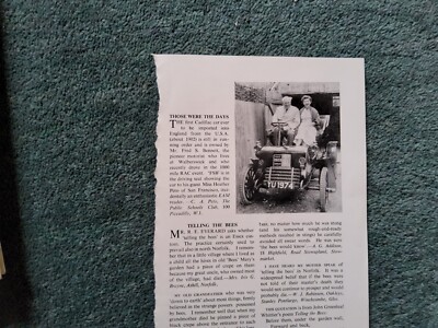 Xm16 Ephemera 1950s Article Mr Fred S Bennett Walberswick 