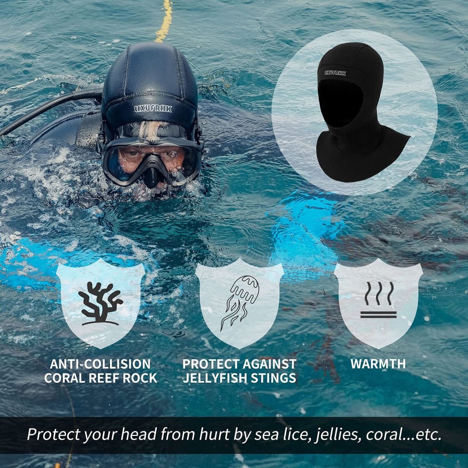 Neoprene Wetsuit Scuba Diving Hood for Men Woman Diving Snorkeling