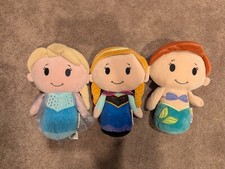 Peluche suave de terciopelo Hallmark Itty Bittys Biggys ANNA ELSA ARIEL Frozen mediano 11 pulgadas
