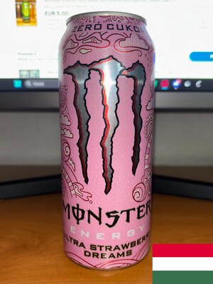Monster energy ultra strawberry dreams 500ml Full **READ THE DESCRIPTION**