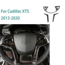 Steering Wheel Strip Cover Trim Sandalwood Grain Fit For Cadillac XTS 2013-2020s