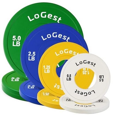 LoGest Olympic Change Weight Plates Set - For Weightlifting, 18.5 Pounds