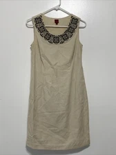 212 COLLECTION Women’s Size 6 Dress Tunic Linen Sleeveless Summer