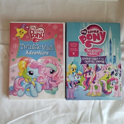 2 MY LITTLE PONY DVD - 1 NEW ADVENTURES IN THE CRYSTAL EMPIRE & TWINKLE WISH
