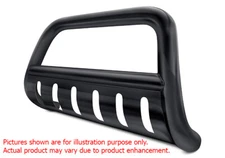 Matte Black Bull Bar With Skid Plate Unspecified Brand Fits 14-20 Highlander