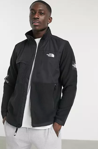 Veste manteau polaire sherpa homme The North Face Denali boîte noire zippée complète neuve - Photo 1/4